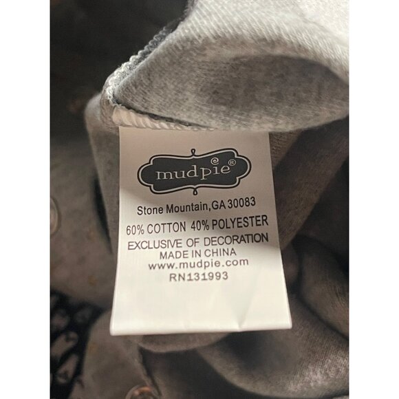 Mud Pie Baby Girl Pumpkin Long Sleeve Romper Ruffle 3-6 Months Gray Halloween - Picture 8 of 8